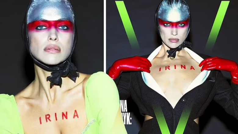 irina-shayk-paraqitje-unike-per-“v-magazine”,-pozon-me-emrin-e-saj-te-shkruar-mbi-gjoks