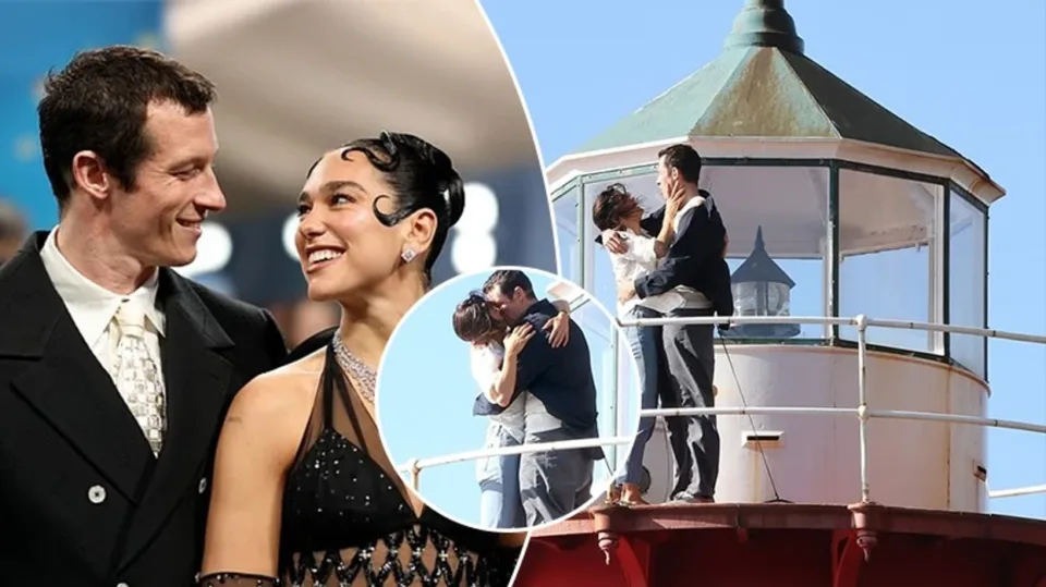 “mos-shiko-dua-lipa”,-callum-turner-fotografohet-duke-u-puthur-me-kolegen-e-tij-monica-barbaro-ne-xhirimet-e-filmit-te-ri